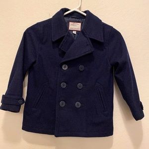 Janie and Jack navy kids coat
